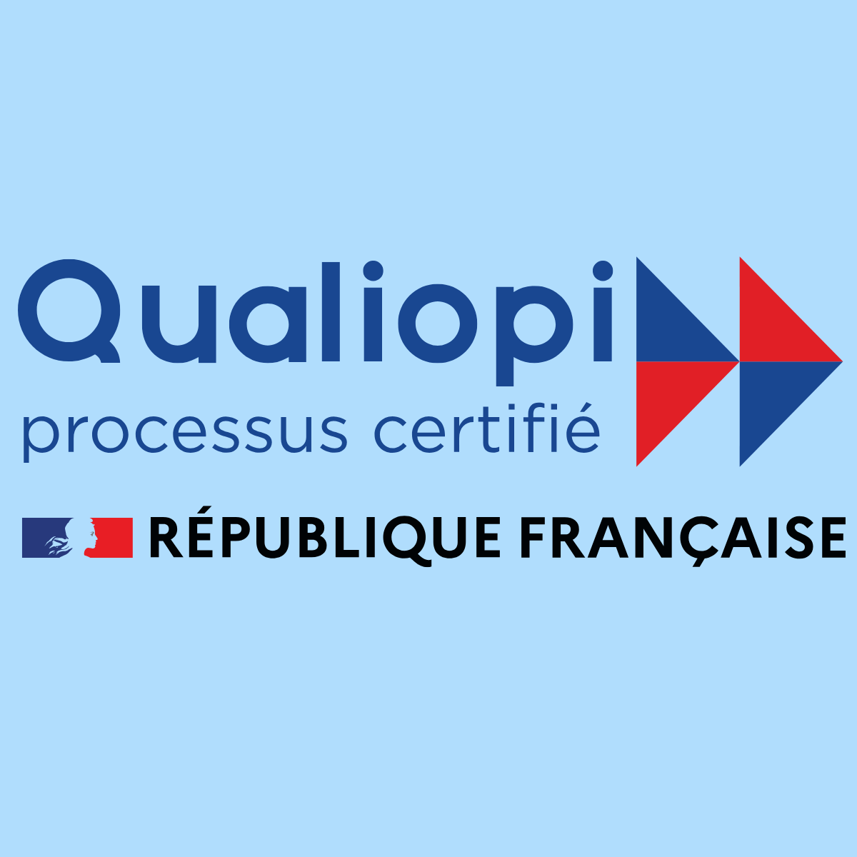 Logo bleu qualiopi
